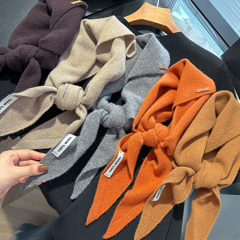 Travel Accessories Neck - Knitted Scarf Women 100% Wool Winter