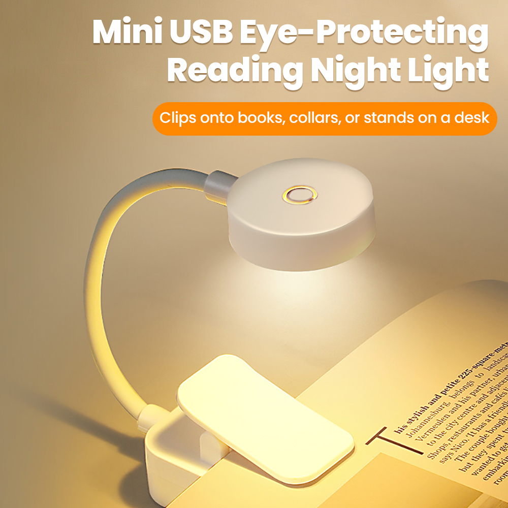 Book Light Flexible - Battery Powered LED Book Light Clip