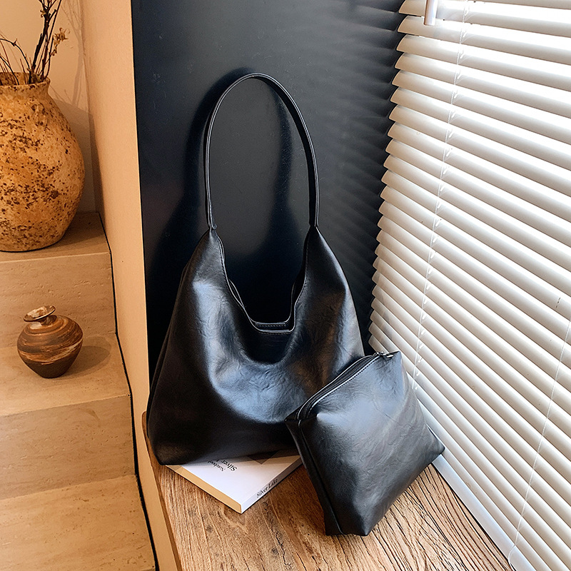 Travel Accessories Tech - Retro Simple Large Women Tote Shoulder