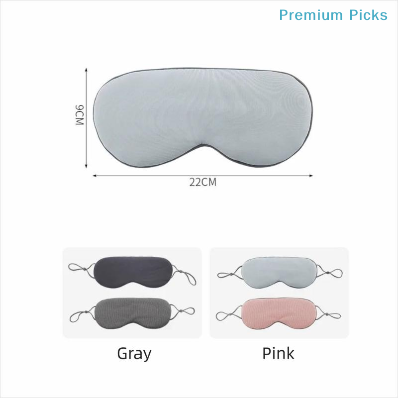Eye Mask Sleep Travel - portableIce Silk Eye Mask Adjustable Warm