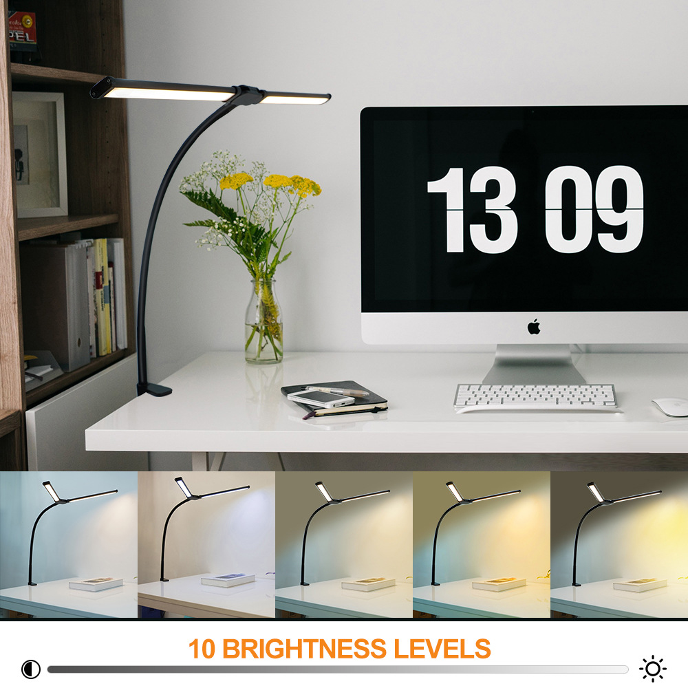Eye-care LED Clip Metal Desk L - Book Light Flexible review and price
