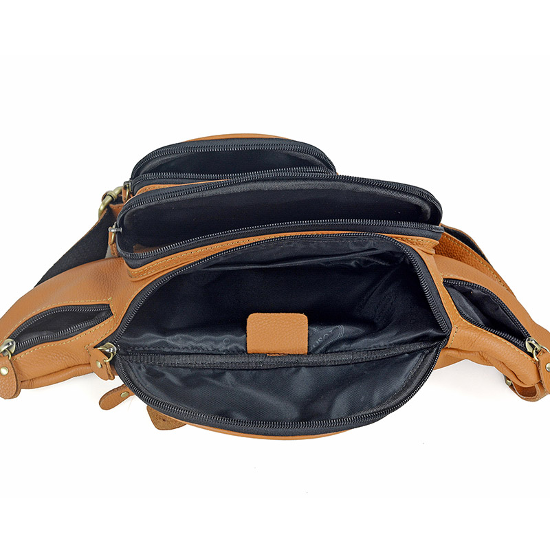 Men Genuine Leather Waist Pack - Travel Accessories Men review and price