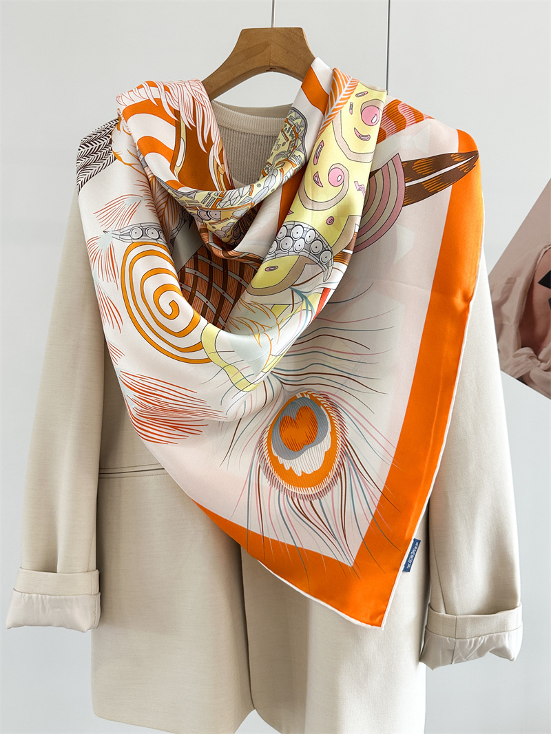 Designer Silk Scarf Women Spri - Travel Accessories Neck review and price