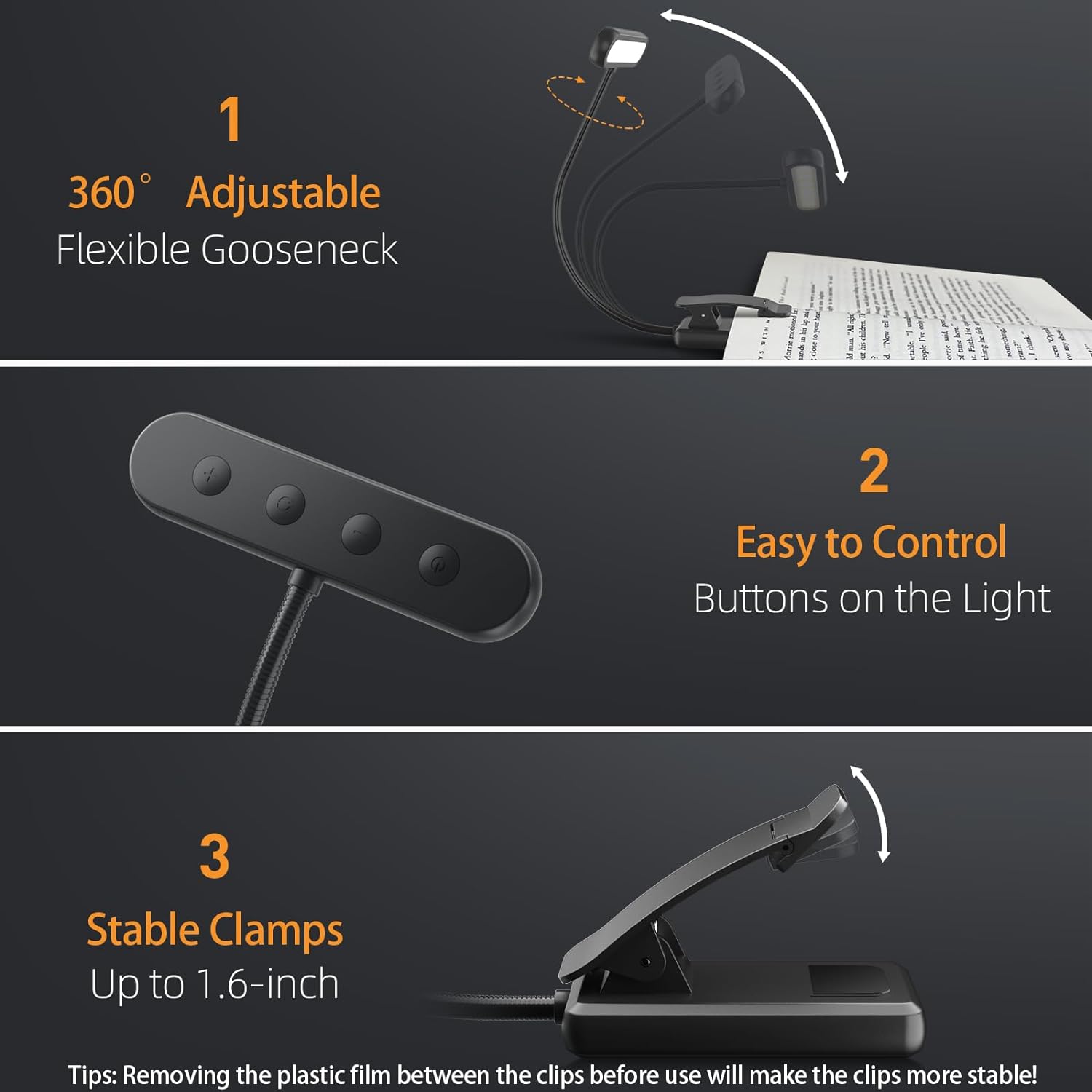 14Leds Book Light USB Recharge - Book Light Flexible review and price