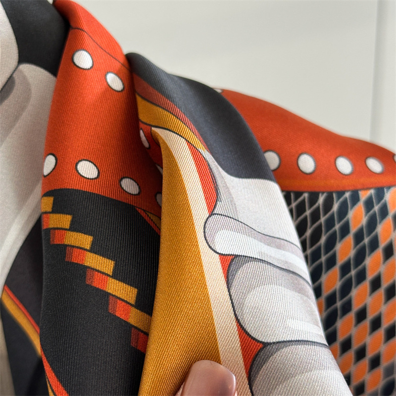 Saddle Print Silk Scarf Luxury - Travel Accessories Neck review and price