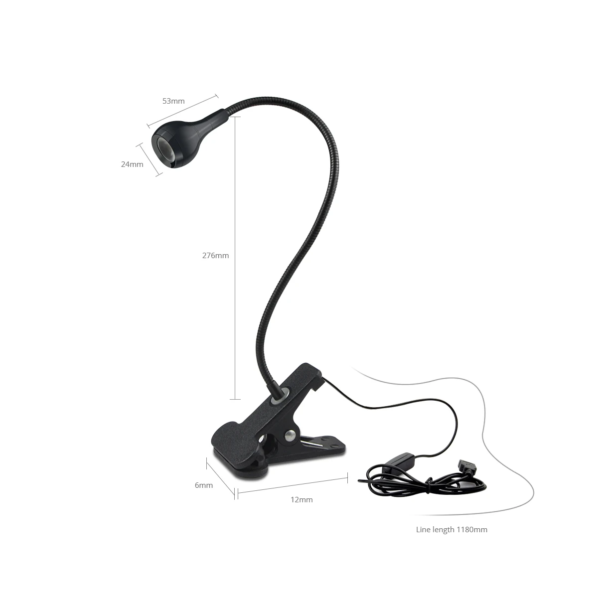 1-10Pcs Clip-On Light USB Powe - Book Light Flexible review and price