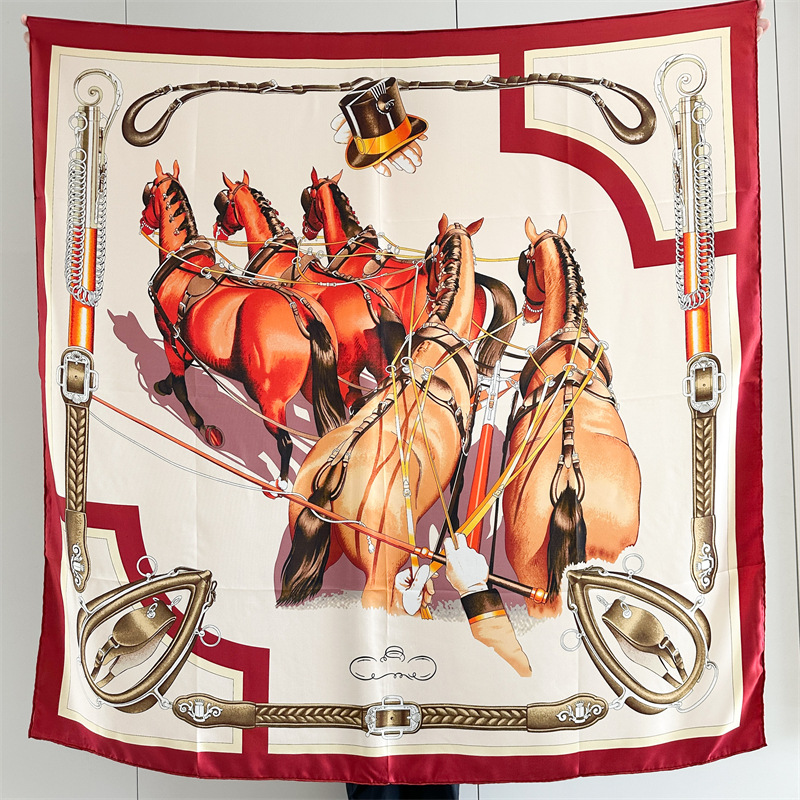 Horse Silk Scarf Luxury Design - Travel Accessories Neck review and price