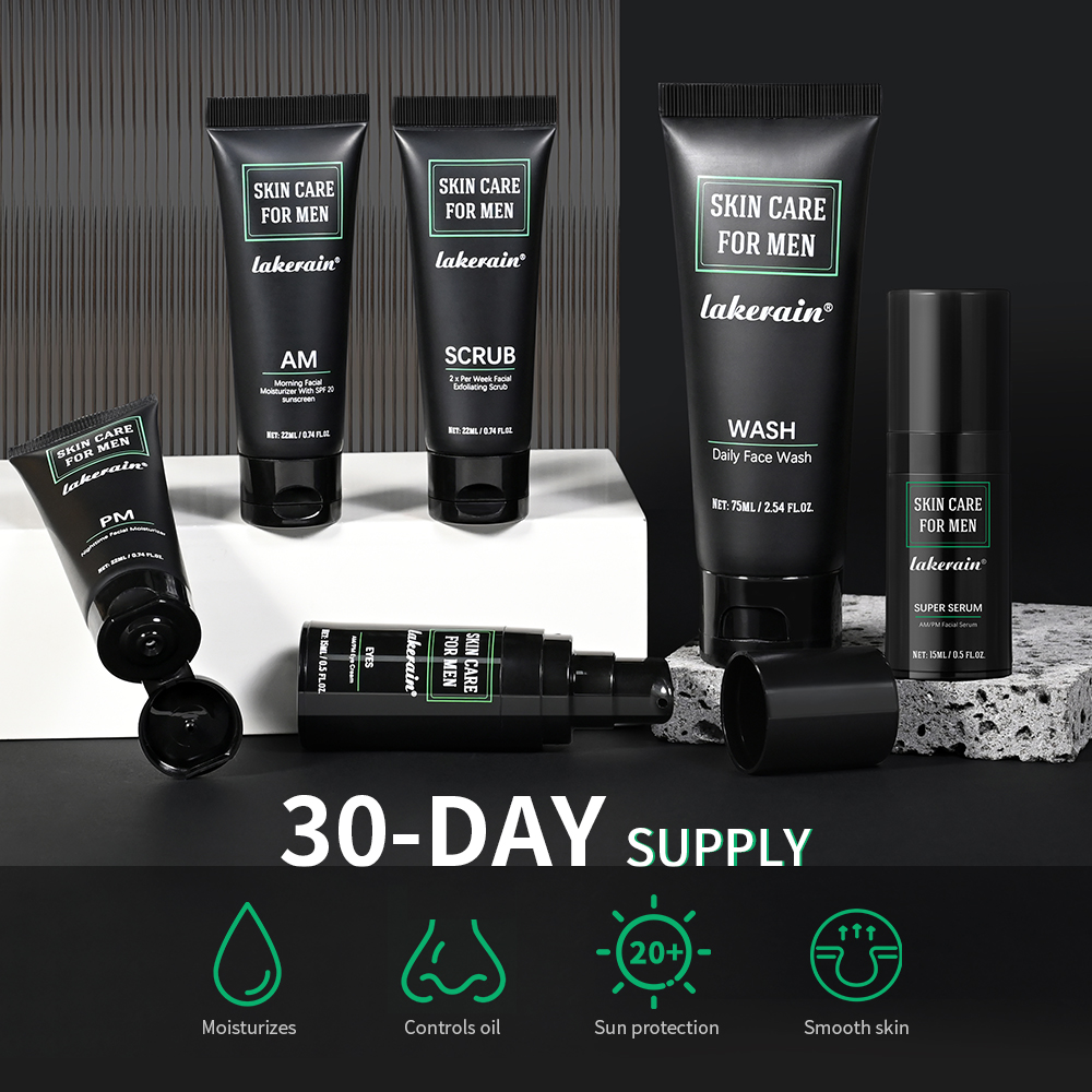 Lakerain Skin Care for Men Kit - Travel Accessories Men review and price