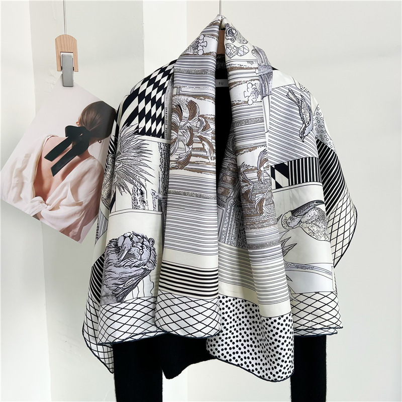 Large Silk Scarfs Brands Desig - Travel Accessories Neck review and price