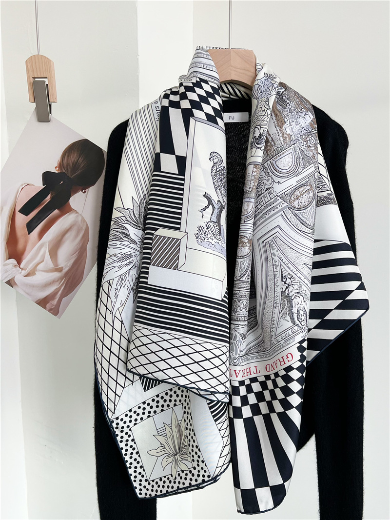 Large Silk Scarfs Brands Desig - Travel Accessories Neck review and price