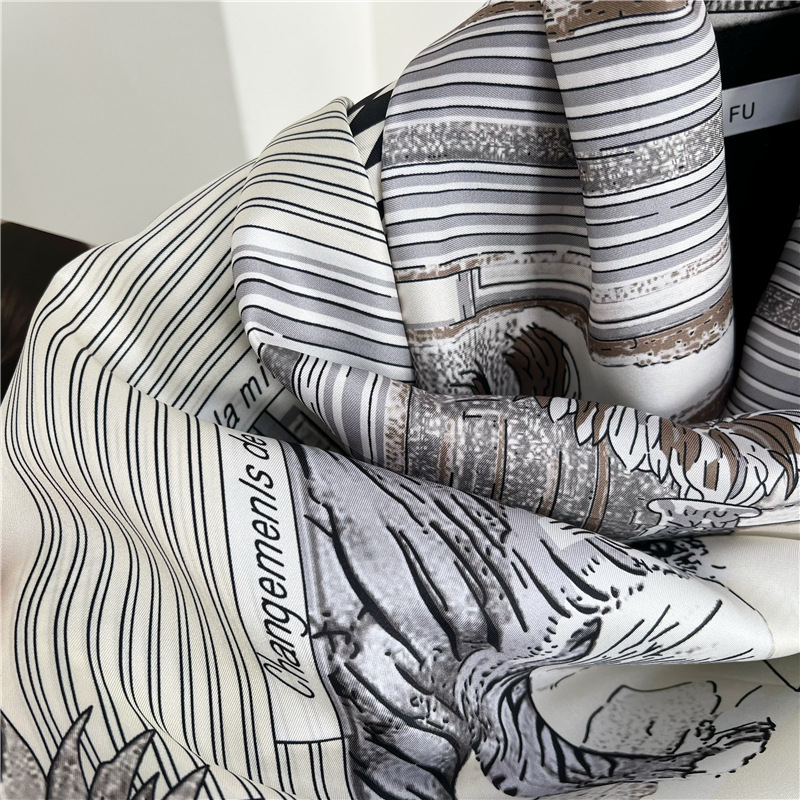 Large Silk Scarfs Brands Desig - Travel Accessories Neck review and price