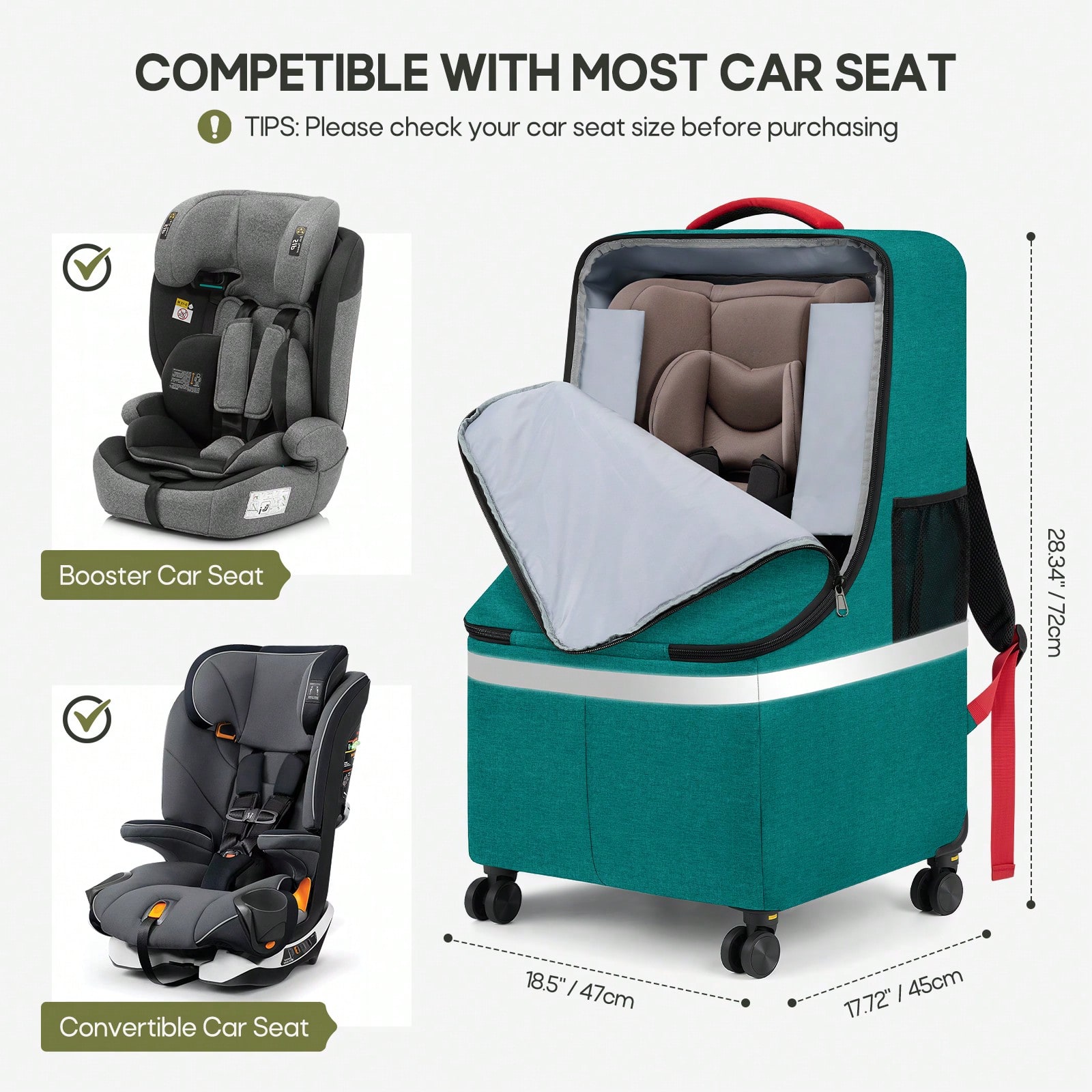 Padded Car Seat Travel Bag For - Car Seat Travel Bag review and price