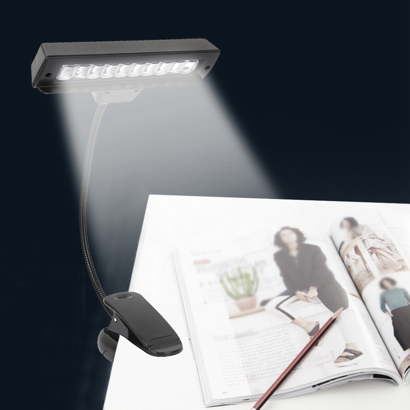 Music Stand Clip‑on Lamp Porta - Book Light Flexible review and price
