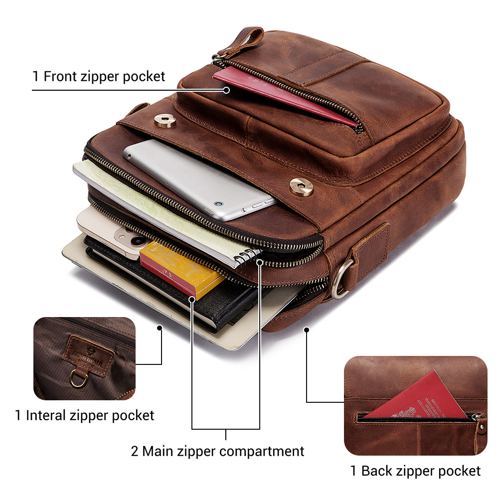 HUMERPAUL Genuine Leather Men' - Travel Accessories Tech review and price
