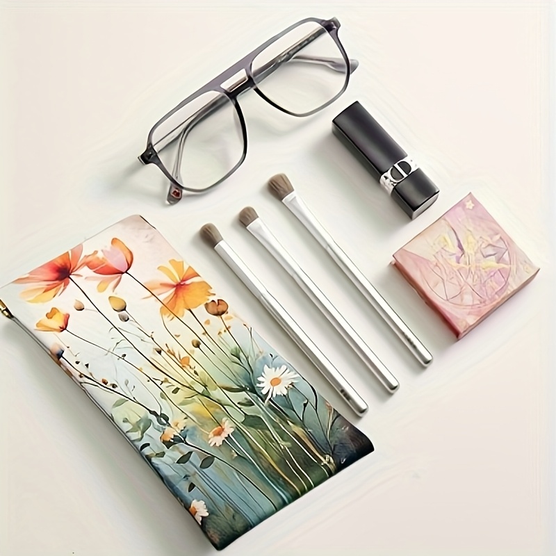 1pc Glasses Case, Faux Leather - Travel Accessories Pouch For Women review and price