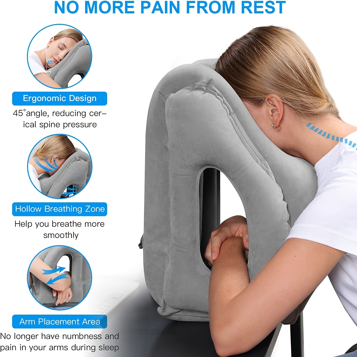 Inflatable Travel Pillow,Trave - Travel Accessories For Long Haul Flights review and price